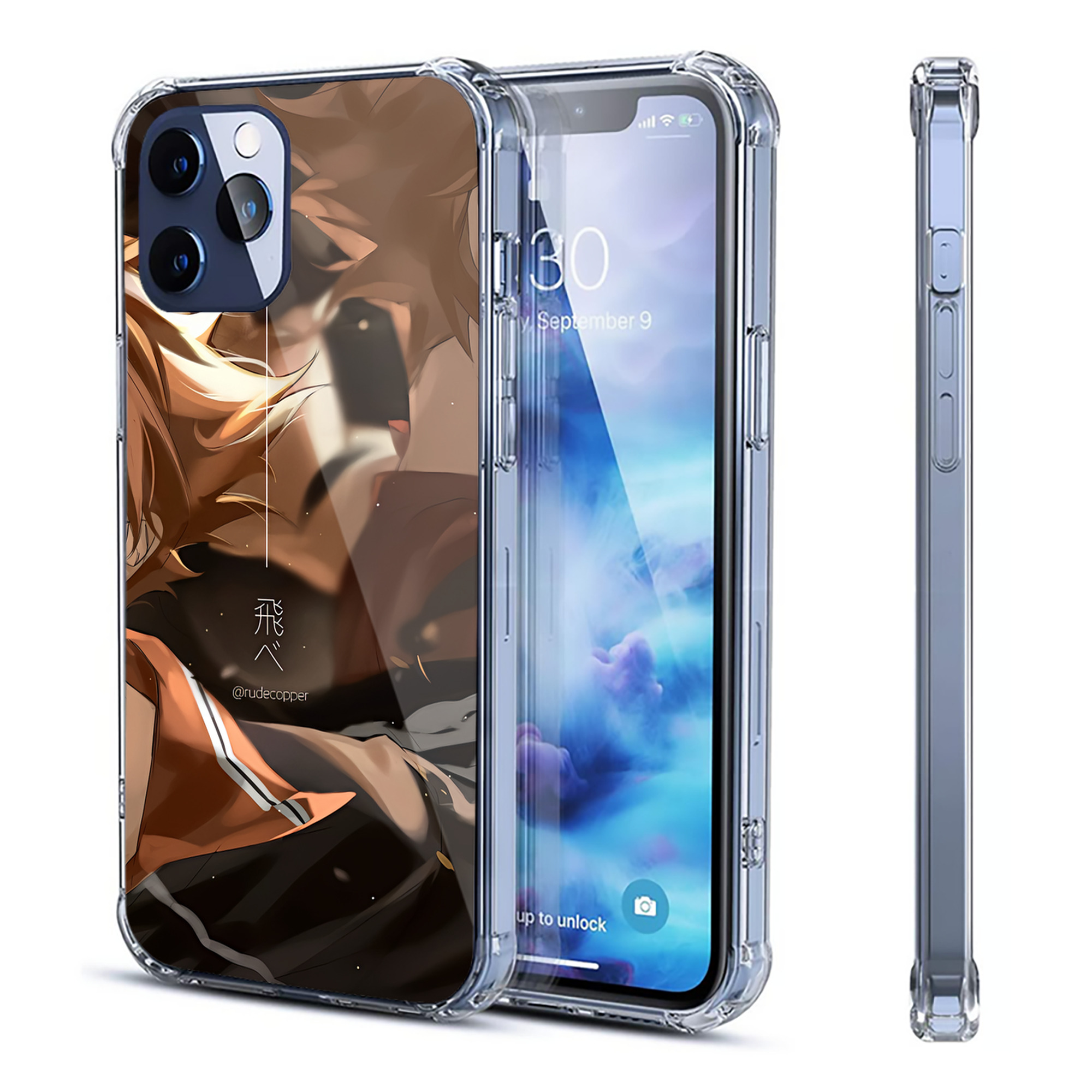 （画像用） ハイキュー!! Haikyu!! 【iPhone 12シリーズ対応】透明スマホケース（クリアソフトケース）